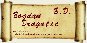 Bogdan Dragotić vizit kartica
